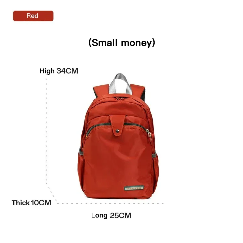 foueissac à dos en toile de nylon imperméable pour femme, sac d'école de voyage, sac de sport décontracté, grande capacité, mode, filles, 2587-11