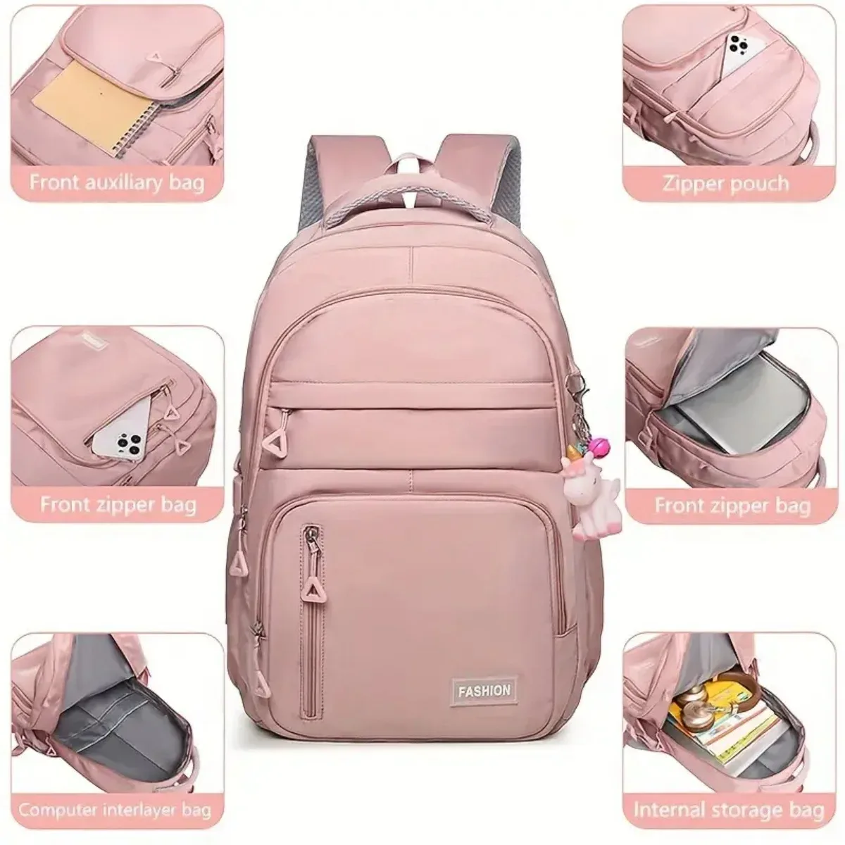 sac à dos léger grande capacité pour étudiants, idéal pour le sport, les voyages et les activités de plein air, avec compartiment indépendant pour ordinateur portable
