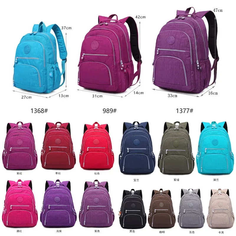 sac à dos scolaire pour adolescente 2026 mochila feminina sac à dos de voyage en nylon imperméable pour ordinateur portable pour femmes