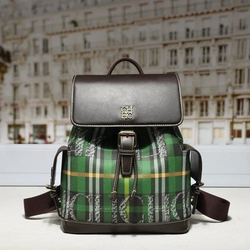 sac dos tissu résistant motif tartan noir rouge blanc bandoulière voyage femmes etudiant ecole