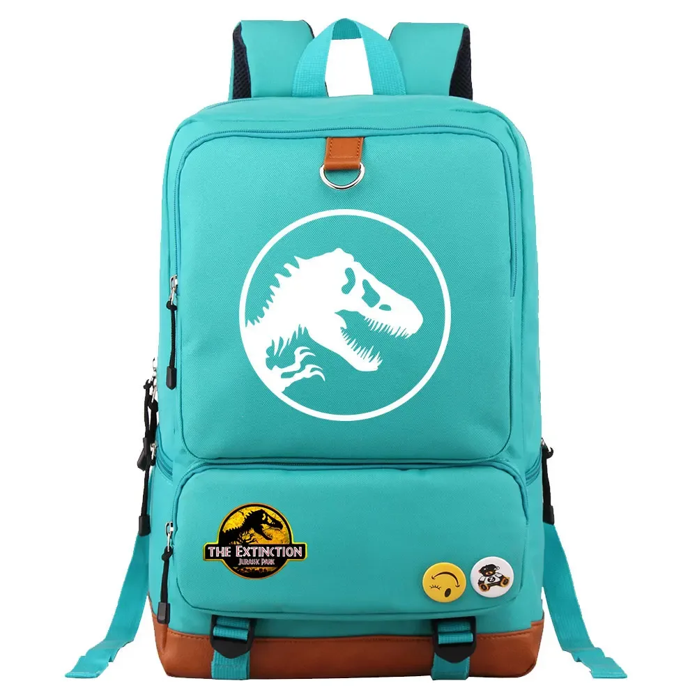 dinosaure jurassic park monde garçon fille enfants retour à l'école livre sacs, femmes adolescents mochila, hommes ordinateur portable étudiant sac à dos