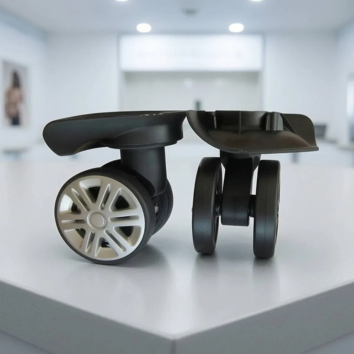 roues de rechange pour valise à bagages, roulettes pivotantes, installation et démontage faciles, a90