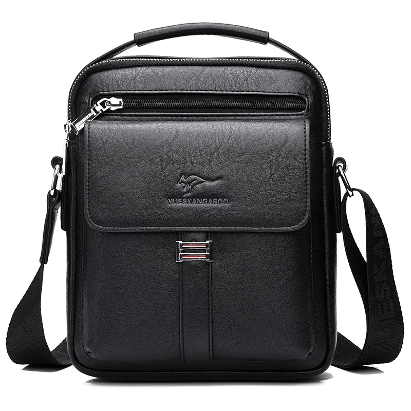 kangourou marque de luxe hommes sac à bandoulière vintage sac de messager en cuir hommes sac à main en cuir fendu sacs à bandoulière pour hommes 2020 nouveau