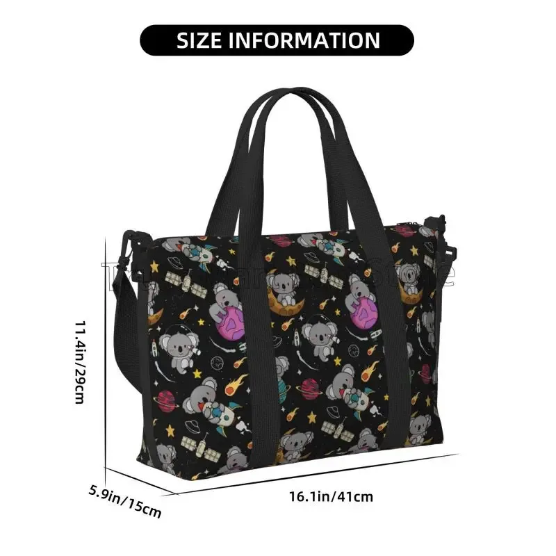 sac de voyage léger et étanche pour koalas, sac de week-end, sac de nuit pliable, sacs fourre-tout à main, sac de sport, mignon