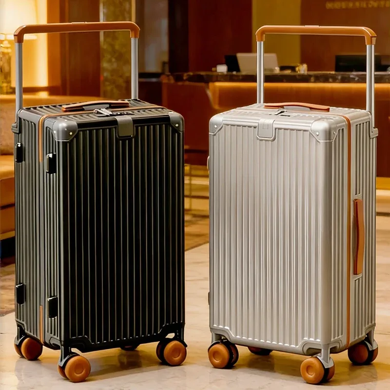 nouvelle valise de voyage 2026 à grande poignée rétractable, roues multifonctionnelles, bagage de 30 pouces grande taille, valise à roulettes légère en abs+pc