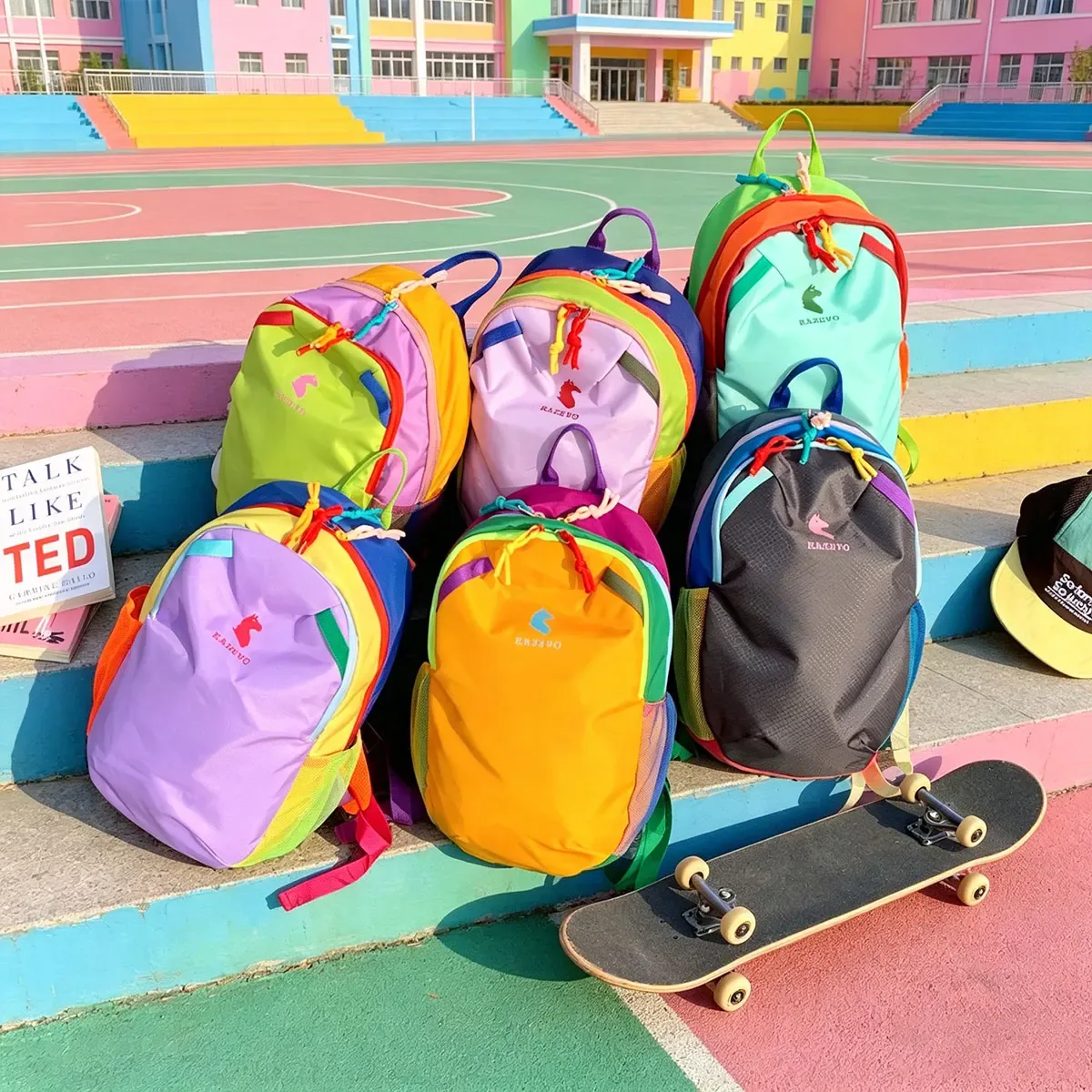 sac à dos de sport en nylon dopamine, léger, grande capacité, sac à bandoulière, bolso de hombro, randonnée en plein air, alpinisme
