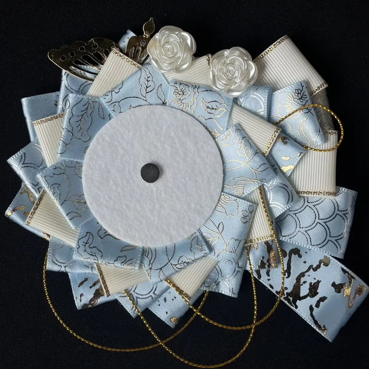 sac de cosplay ita de luxe, badges de remplissage de fleurs, porte-plateau de base pour sac à dos, broche en ruban, rosette décorative pour épingles d'exposition, 2023