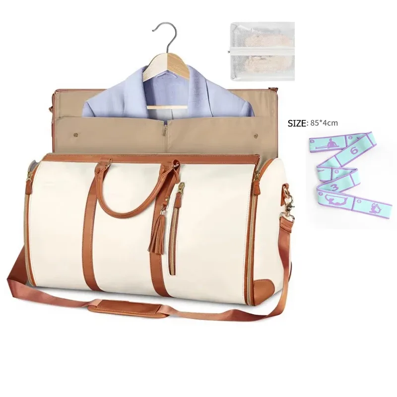 sac de voyage pliable pour femme, pratique, grand sac de voyage en cuir pu, sac de voyage d'affaires pour femme