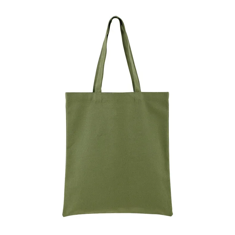 sac fourre-tout de shopping écologique en coton personnalisé, couleur bonbon, pliable et réutilisable, sac de supermarché en toile pour femmes