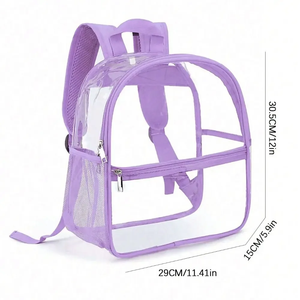 petit sac à dos transparent en pvc, sac d'été étanche pour téléphone portable de plage, pour voyage, école, rangement