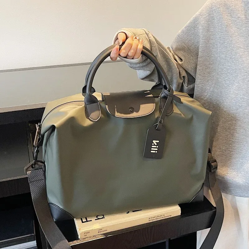 grand sac de voyage avec compartiment sec/humide, idéal pour la gym, le yoga, les week-ends, les séjours d'une nuit, bagage cabine avec compartiment à chaussures, sac à bandoulière