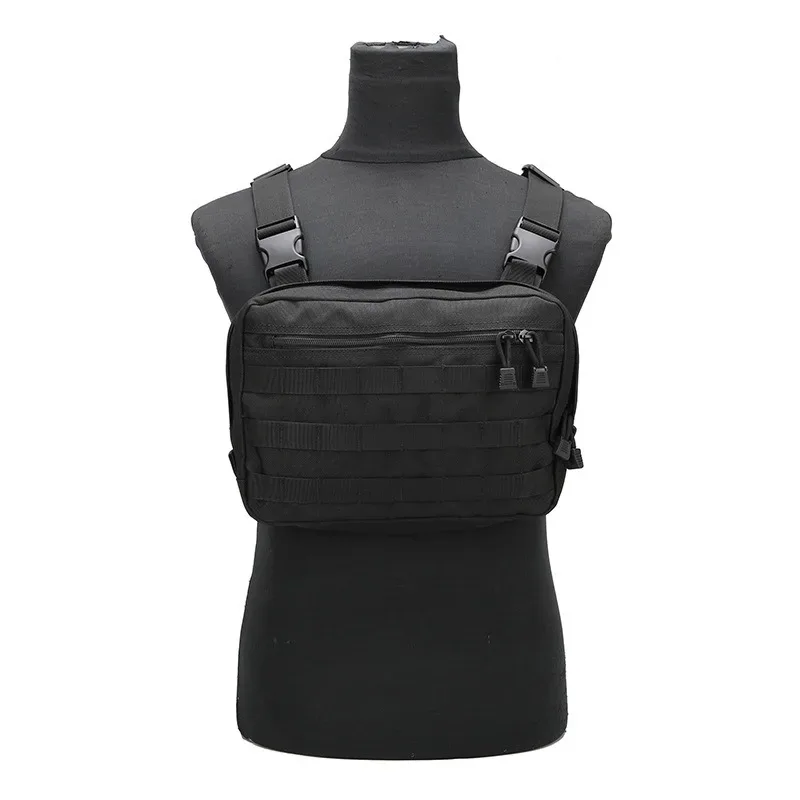 sac de poitrine tactique polyvalent pour l'extérieur, gilet à bandoulière, sac à dos, rangement étanche pour la chasse en plein air