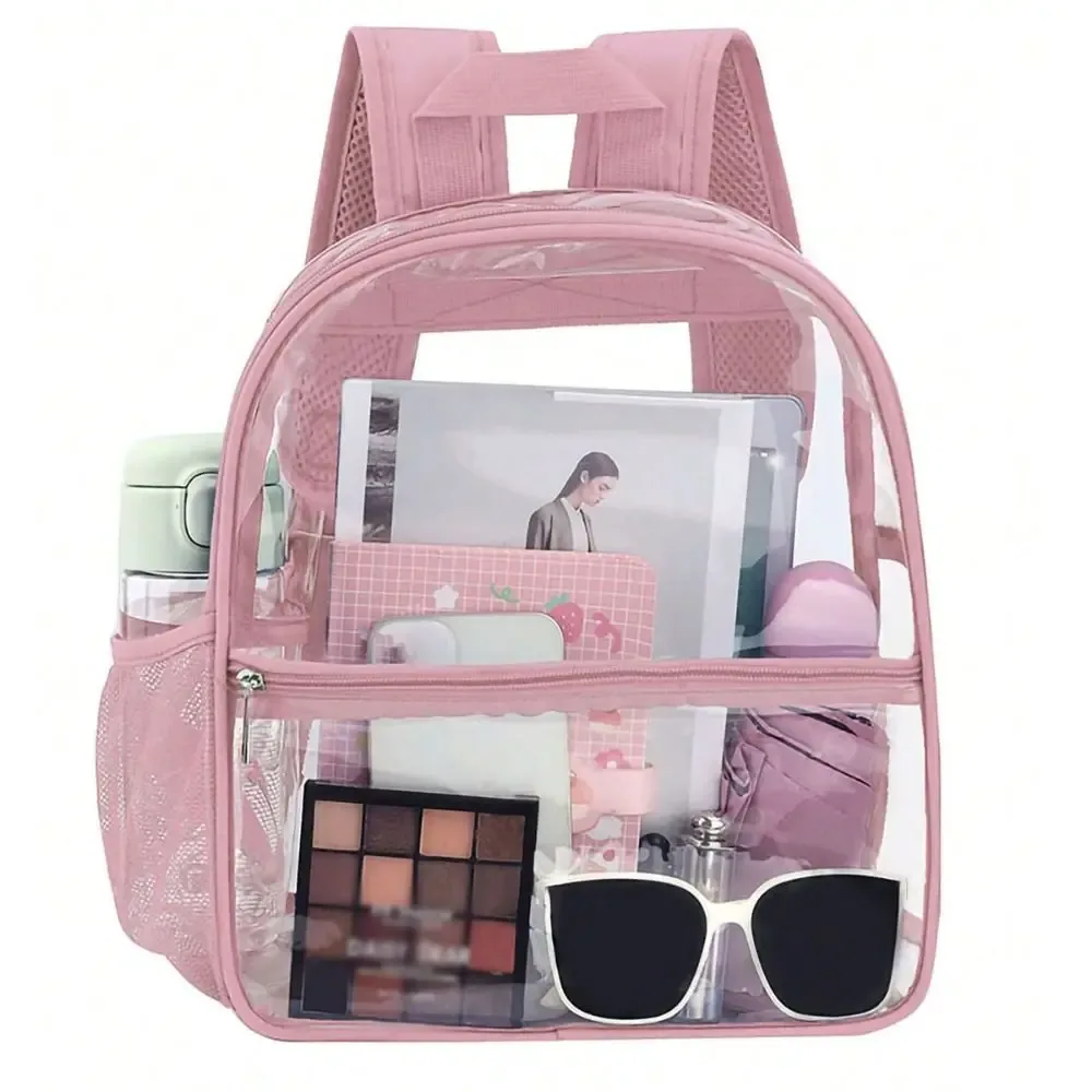 petit sac à dos transparent en pvc imperméable, sac de téléphone portable de plage d'été, sacs de rangement pour voyage et école
