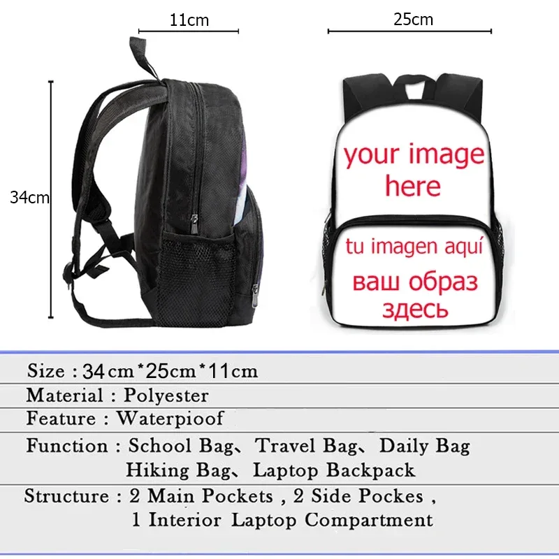 sac dos polyester patchwork multicouche compartiments pochette latérale transparente ceinture air décontracté usage scolaire voyage ordinaire randonnée ordinateur portable
