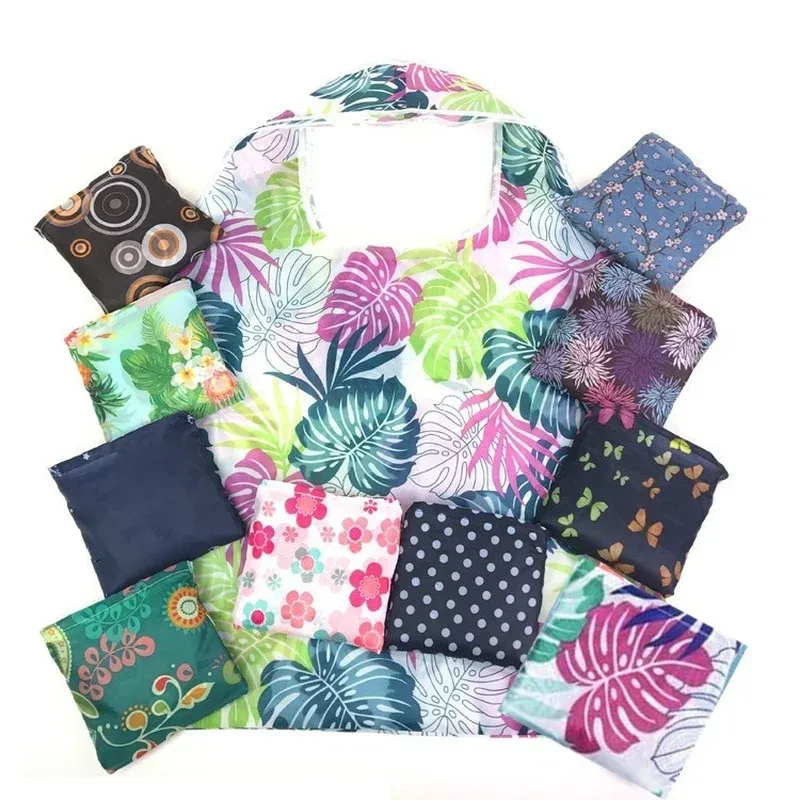 grands sacs de rangement pliables pour l'épicerie, fourre-tout en poudres recyclables, écologiques, rapduty, lavables