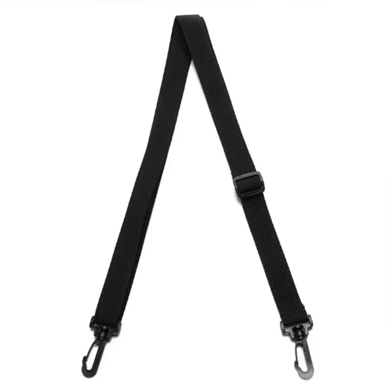 sangle de sac d'ordinateur de 2,5 cm de large en sangle pp pour sac à main, porte-documents, sac bandoulière pour homme, bandes longues réglables, noires