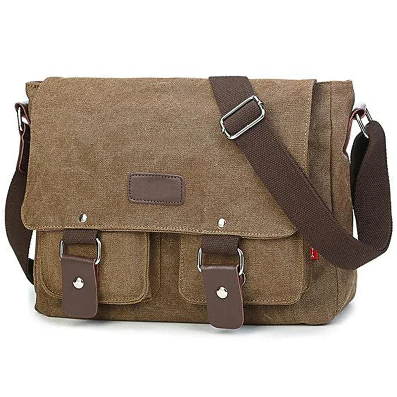hommes vintage toile sac hommes sac à bandoulière décontracté pour hommes sac de messager homme voyage sacs à bandoulière bolsa masculina