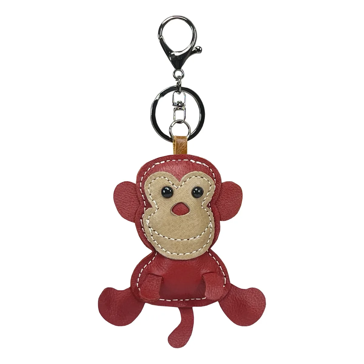 nouveau mignon singe en cuir de vache porte-clés mini hommes et femmes sac à main pendentif à la mode porte-clés sac à bagages pièces accessoires