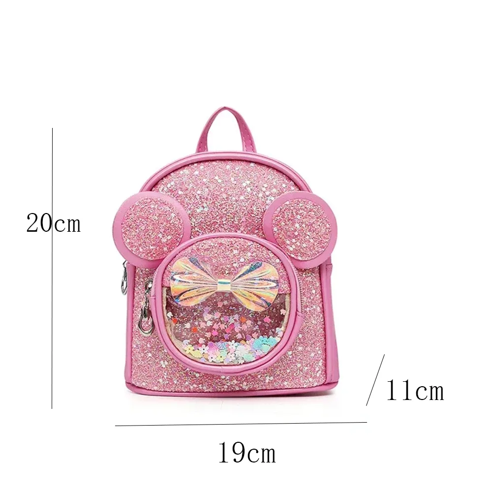 nom personnalisé enfants mignon brillant sac à dos princesse filles dessin animé sac à dos personnalisé enfants mode maternelle sac à dos