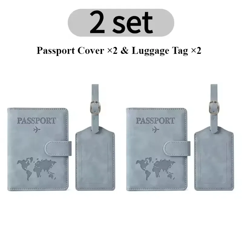 porte-passeport anti-rfid en cuir pu résistant à l'eau avec fentes pour cartes sim pour femmes, idéal pour les vacances en famille ou comme cadeau de mariage
