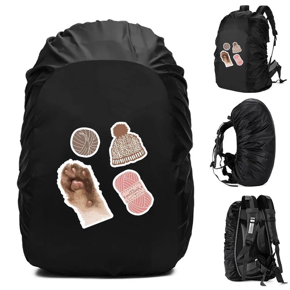 20-70l sac à dos housse de pluie housse anti-poussière pour sac arrière empreintes imprimé étanche camping randonnée sac d'escalade pour housse de pluie