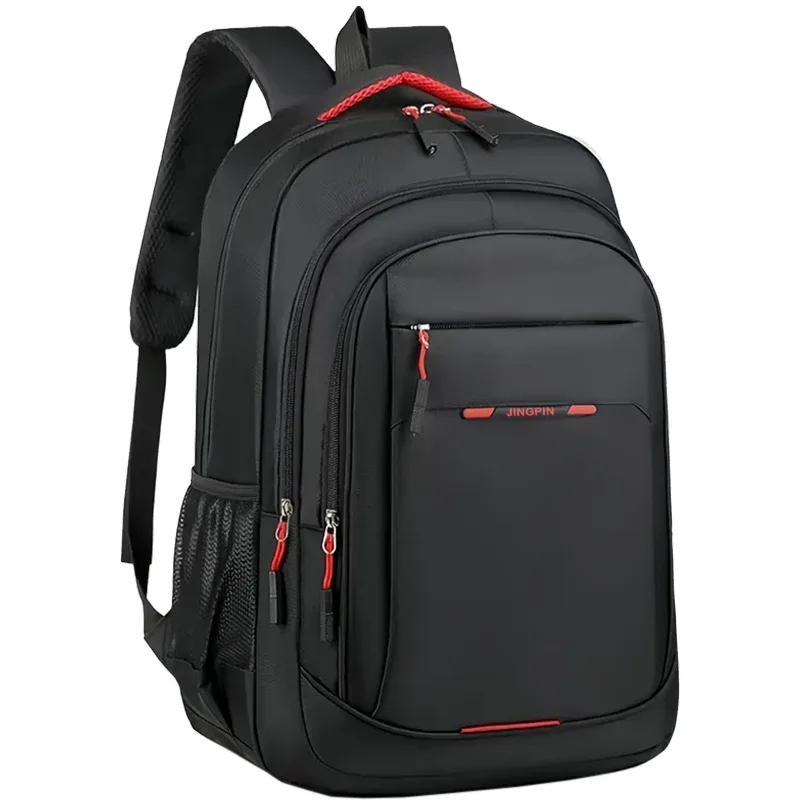sac à dos pour ordinateur portable confortable et rembourré pour hommes, en tissu oxford, avec sangle pour bagages, idéal pour l'école, le travail et les voyages en plein air.