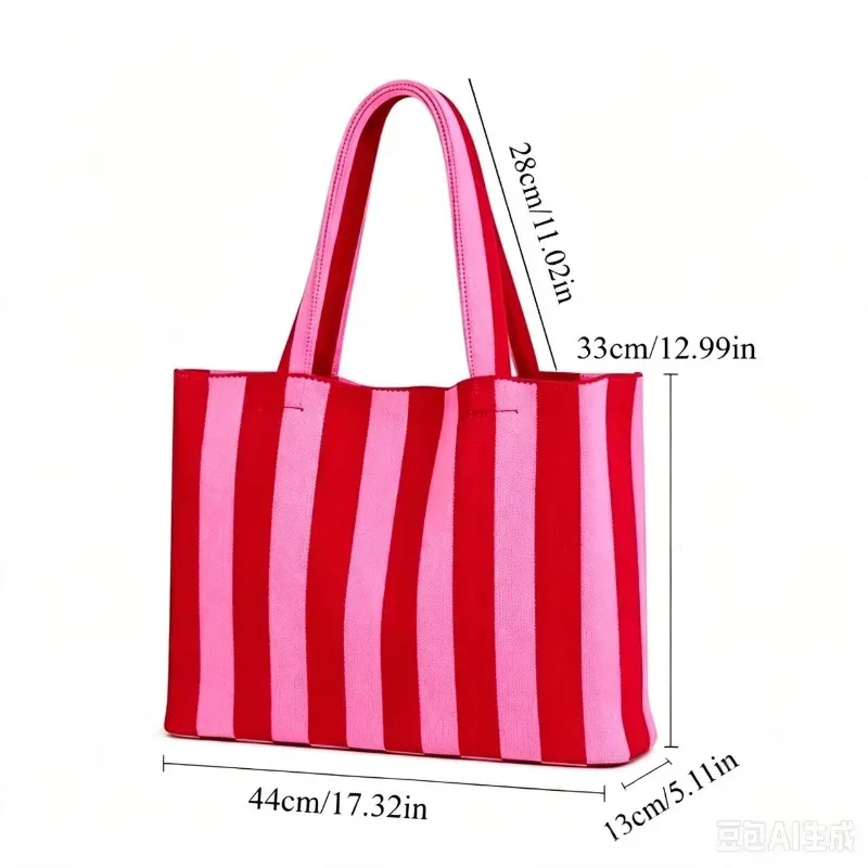 1 pièce, nouveau sac en tricot style bohème 2026, sac fourre-tout grande capacité, sac messager pour femme, sac en laine ajouré