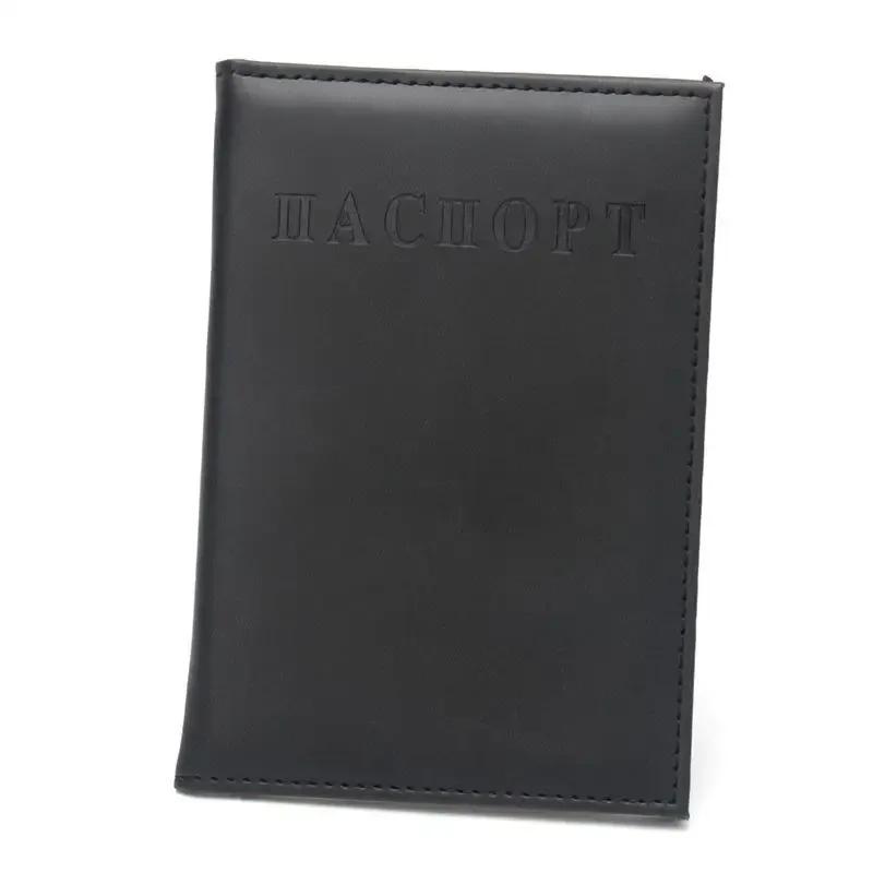 porte-passeport en cuir pu avec revêtement imperméable, plusieurs options de couleurs pour les voyages internationaux et les déplacements professionnels