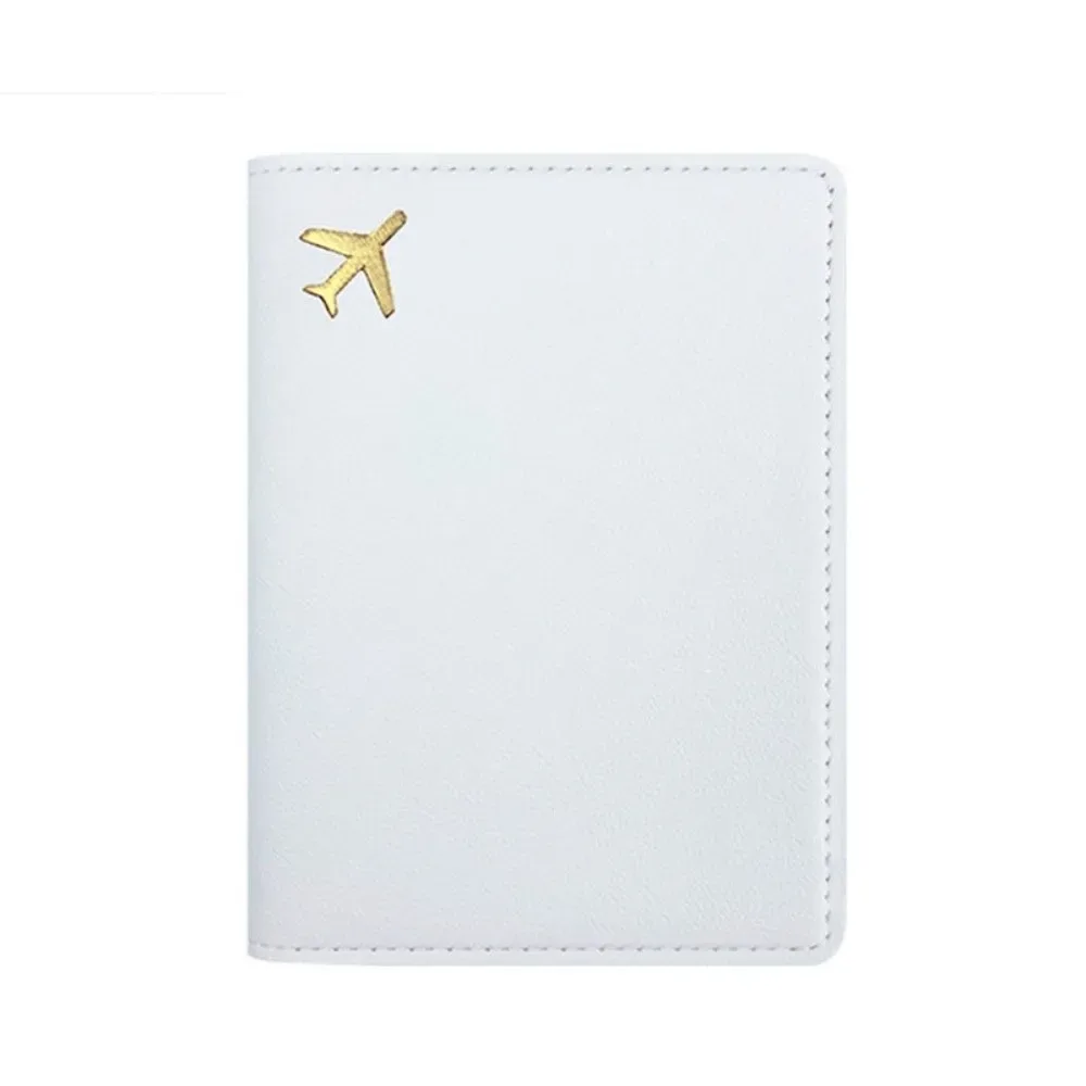 porte-passeport en cuir pu, léger, portable, étui de rangement pour passeport, couleur unie, étanche, porte-cartes de crédit