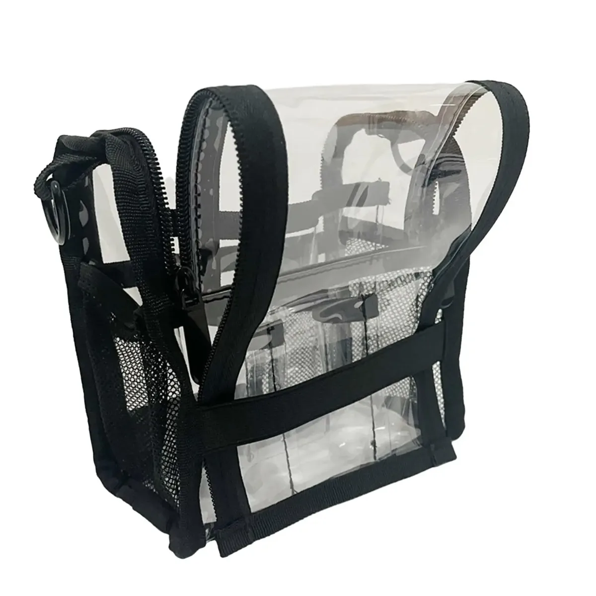 grande trousse de toilette transparente, trousse de maquillage professionnelle, trousse cosmétique de voyage, trousse de maqueteurs pour hooffice home