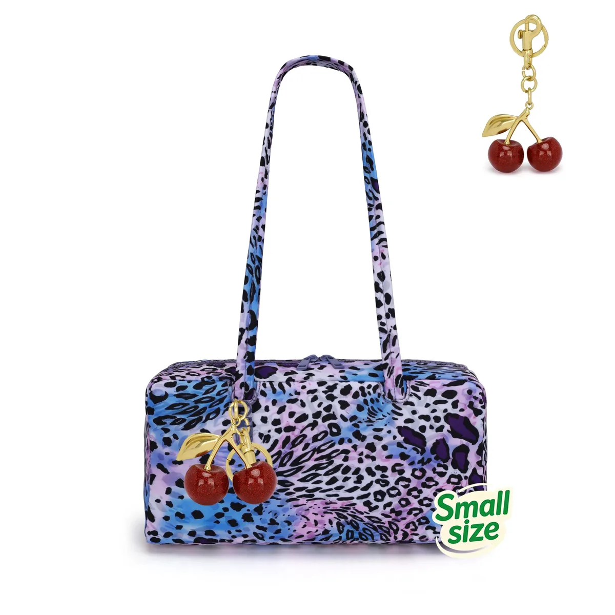sac à bandoulière en nylon à pois imprimé léopard avec pendentif, sac fourre-tout coréen, sac bowling décontracté pour femme, grande capacité, pour voyage
