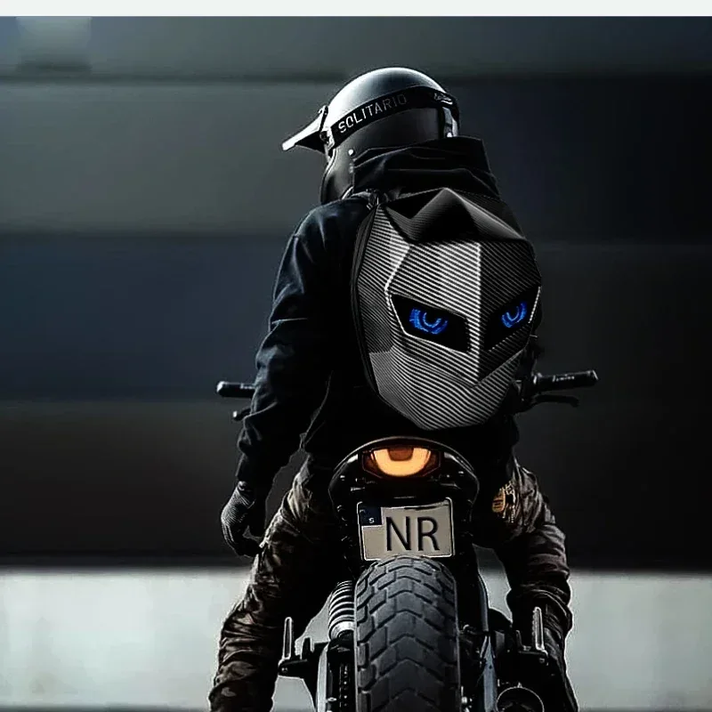 sac à dos led pour homme, coque rigide, sac à dos led pour moto et vélo, sac à dos pour femme, voyage d'affaires, sac à dos étanche pour ordinateur portable