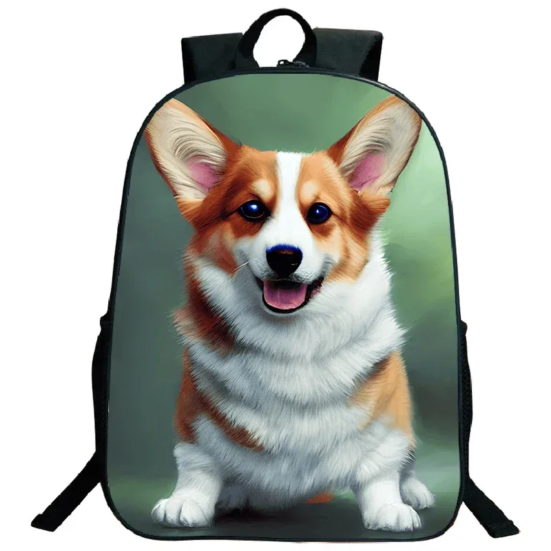 sac à dos imprimé de troupeau des contribuables allemands, grande capacité, sacs d'école pour garçons et filles, sac à dos mignon pour chien corgi husky, sac de voyage étanche, cartable