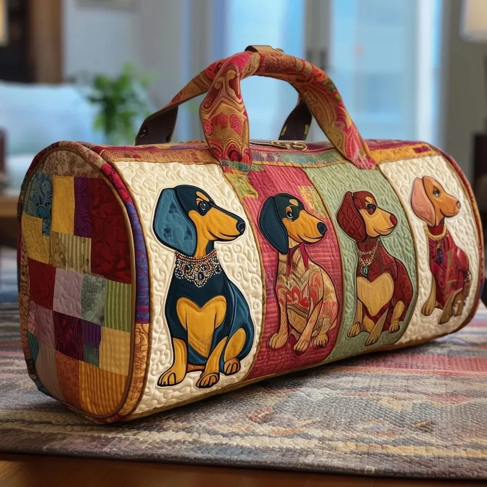 sacs de voyage pour chien matelassés imprimés en 3d, sacs de voyage pour animaux de compagnie artistiques, durables, pour le week-end, la salle de sport, le yoga, design unique pour teckel, corgi, bouledogue français