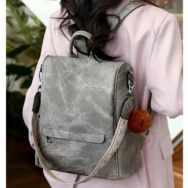 sac à main en cuir pu pour femmes, sac à dos de mode pour dames, sacs à bandoulière de styliste pour voyage, travail universitaire