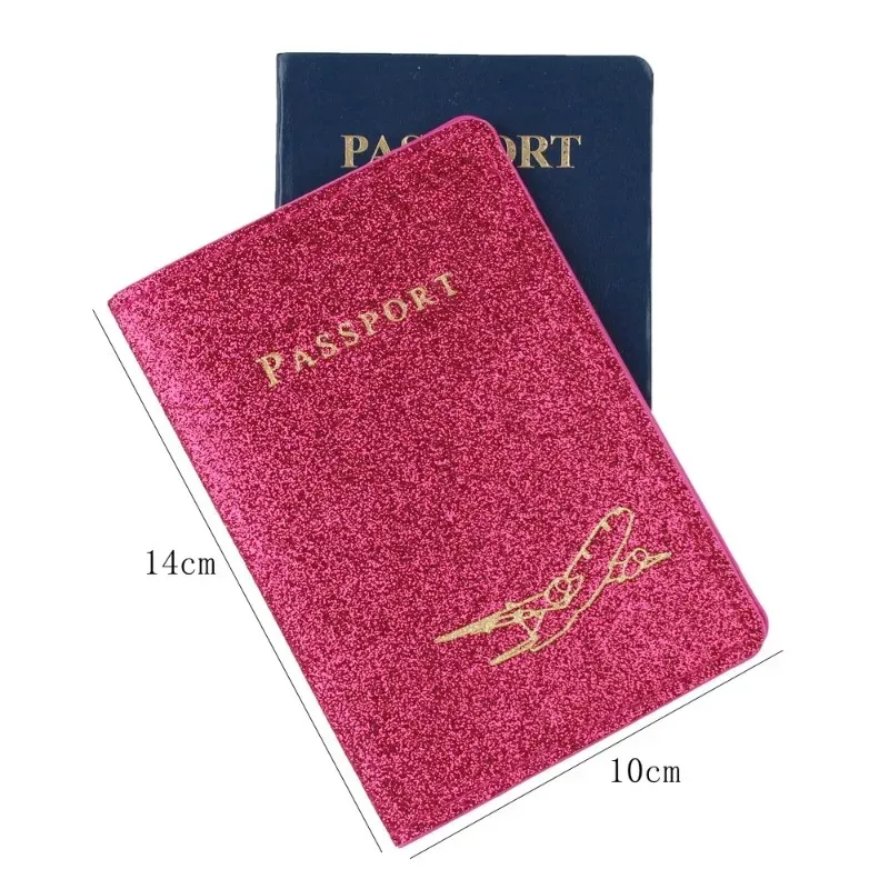 protège passeport organisateur avion doré noir rose pâle voyage document portefeuille crédit card protection