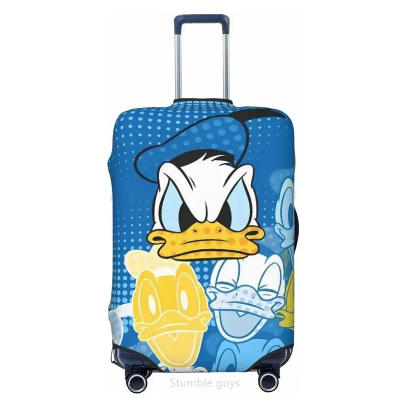 housse de bagage anti-rayures lavable, imprimé canard, haute élasticité, convient aux valises de 18 à 32 pouces, anti-poussière, pour les voyages en plein air