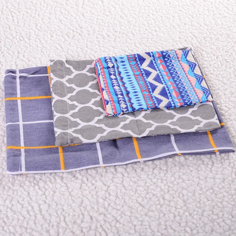 poudres de tissu de lin de coton, sac de ficelle de proximité, sac de rangement de chaussures de gril de voyage pour enfants, sac cadeau de noël