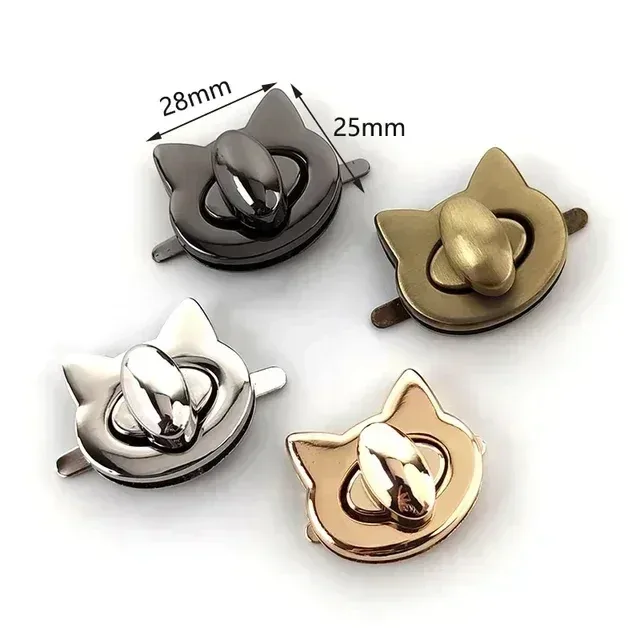 boucles de verrouillage de sac en métal, 2 pièces, serrures torsadées pour sac à main pour femmes, sacs à bandoulière, fermoir de loquet, accessoires de quincaillerie de bricolage