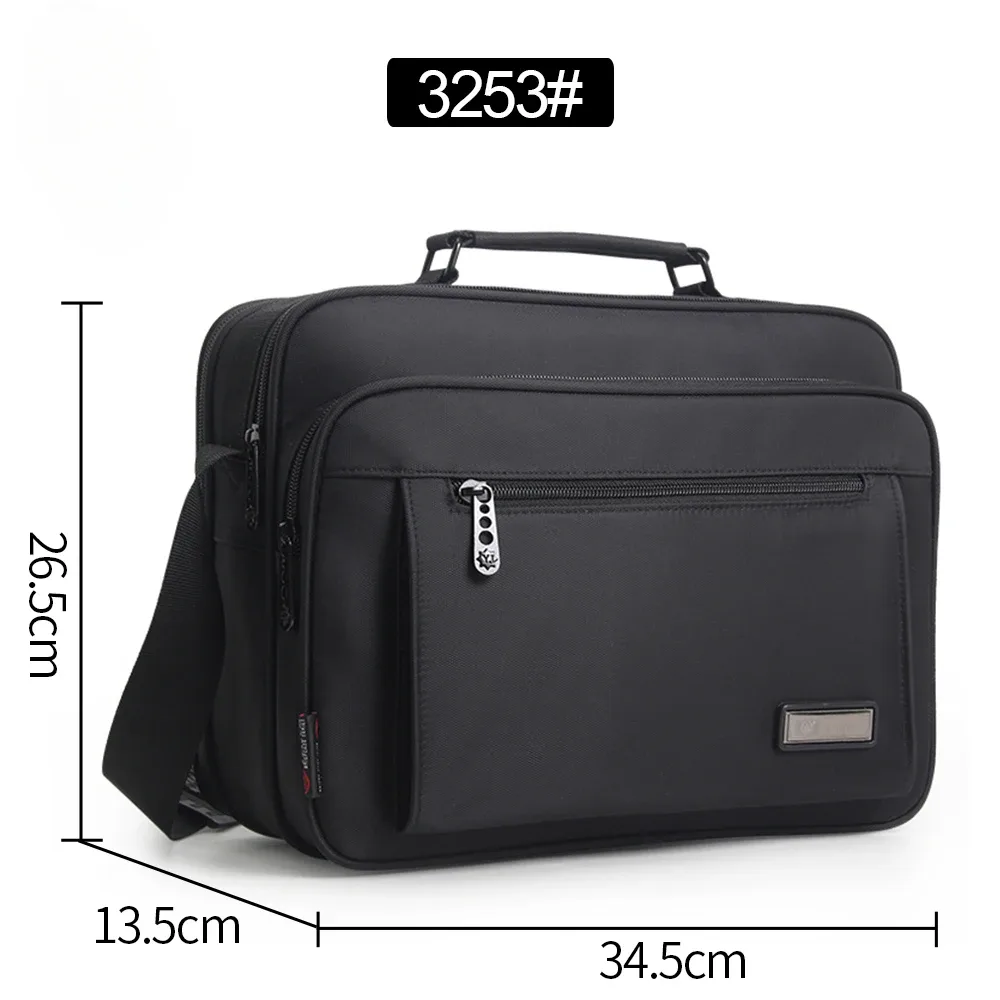sac à bandoulière pour hommes, sacoche de messager, petite mallette d'affaires, grande capacité, multifonction, mode décontractée, étanche