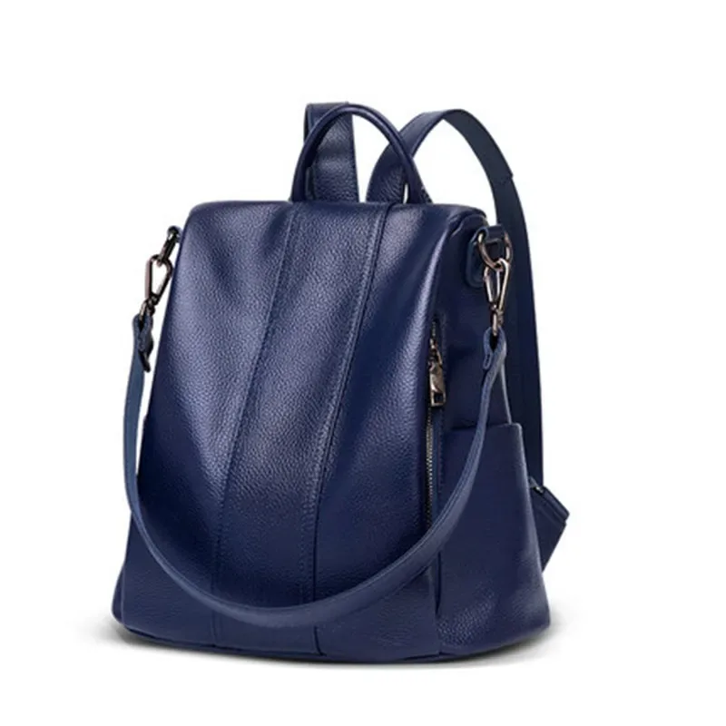 xmessun nouveau sac à dos en cuir souple pour femmes, sac de voyage de grande capacité à double épaule de haute qualité pour femmes