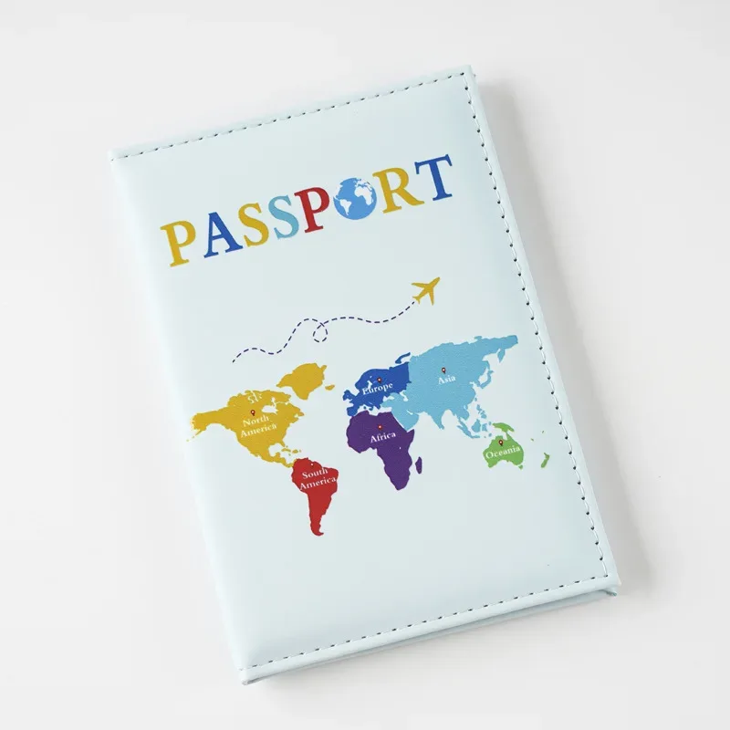 nom personnalisable nouvelle impression couleur uv carte universelle couverture de passeport porte-passeport passeport hommes et femmes cadeau universel