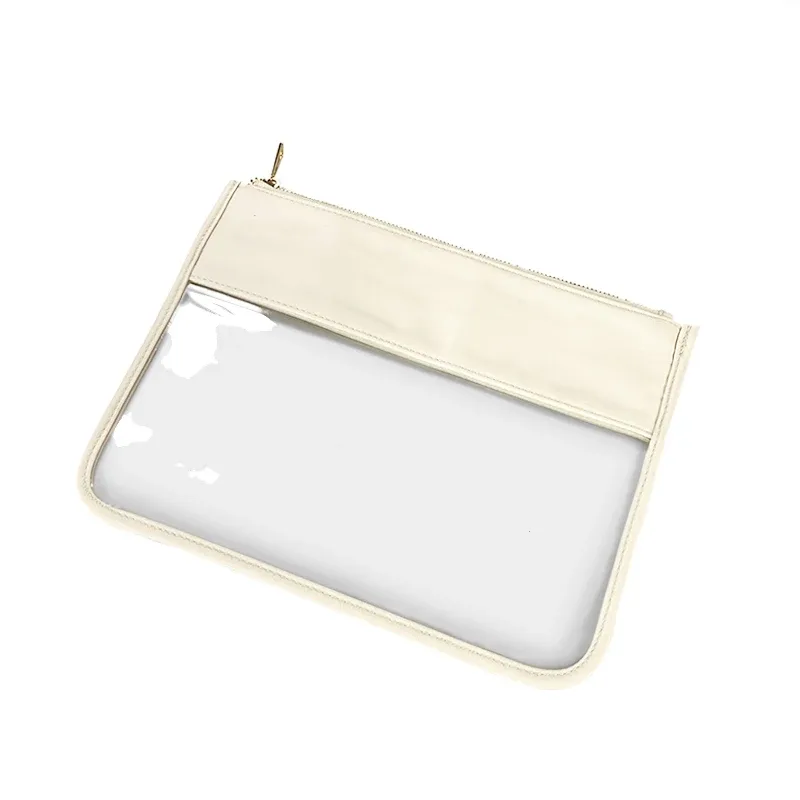 pochette classique en pvc transparent, sac de voyage transparent étanche pour cosmétiques, rouges à lèvres, brosse, sac à main en plastique avec fermeture éclair, organisateur de maquillage de toilette