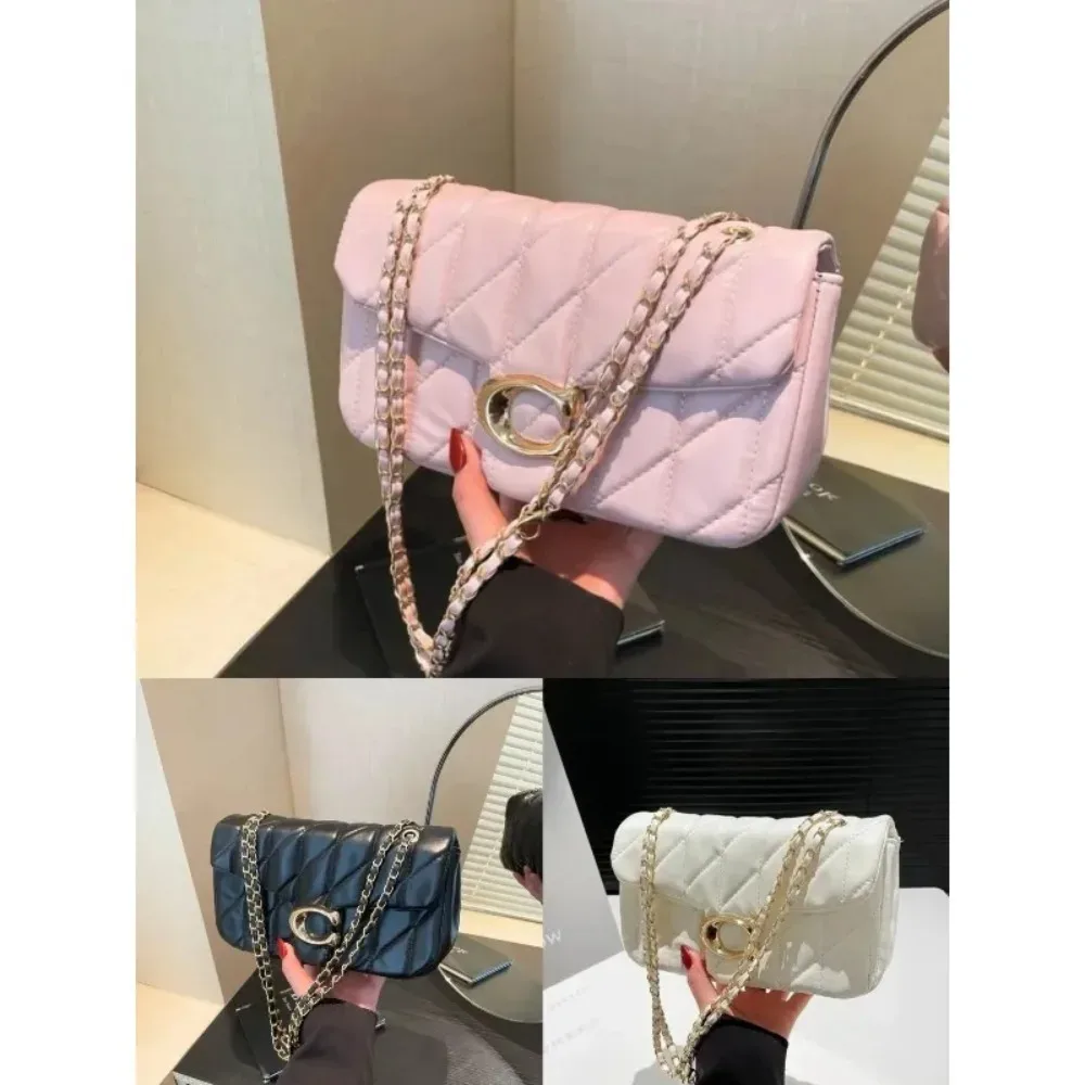 Nouveau Sac à Bandoulière Matelassé pour Femme 2026, Petit Sac Carré Losanges, Sac Messager Croisé pour Dames, Sac à Main Quotidien Haut de Gamme