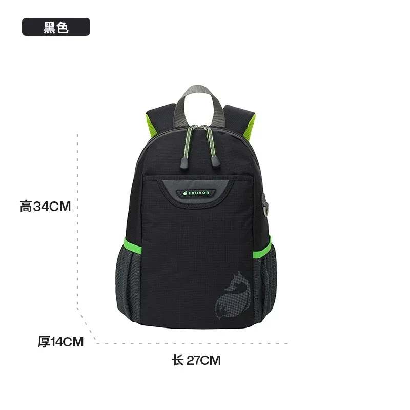 fouvor femmes sport sac à dos petite toile noir voyage sac à dos tendance 2025 nylon imperméable décontracté mode femme sacs 2717-15