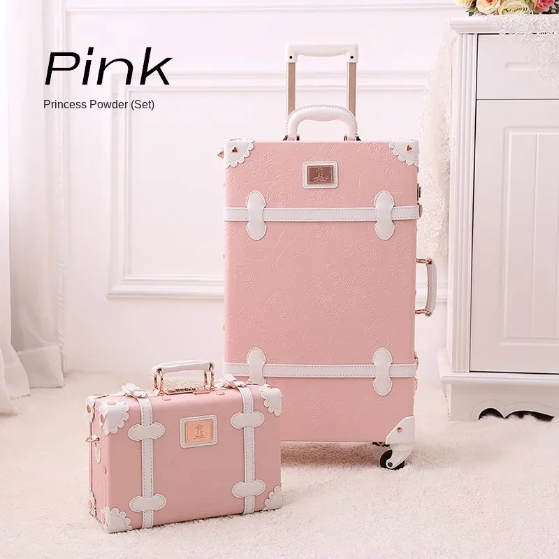 valise en cuir vintage, porte-bagages rétro, valises à roulettes en laiton antique, porte-bagages de 22 pouces, valise de voyage