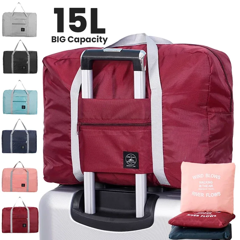 Sac de voyage pliable pour compagnie aérienne, sac à main pour femmes et filles, léger, grande capacité, sport, week-end, voyage de nuit