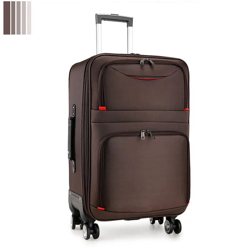 valise pc noir gris rouges roulettes toupie compartiment frontal poignées latérale supérieure grande capacité bagages voyage