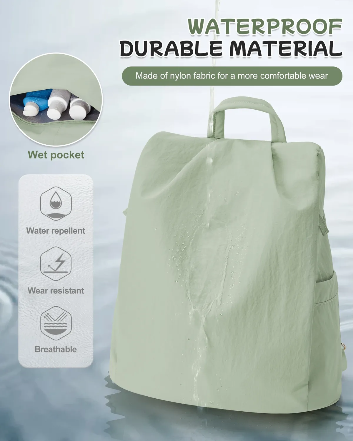 sac à dos pour femmes, sac à dos moderne simple, sac à dos de travail léger pour femmes, sac à dos de voyage antivol