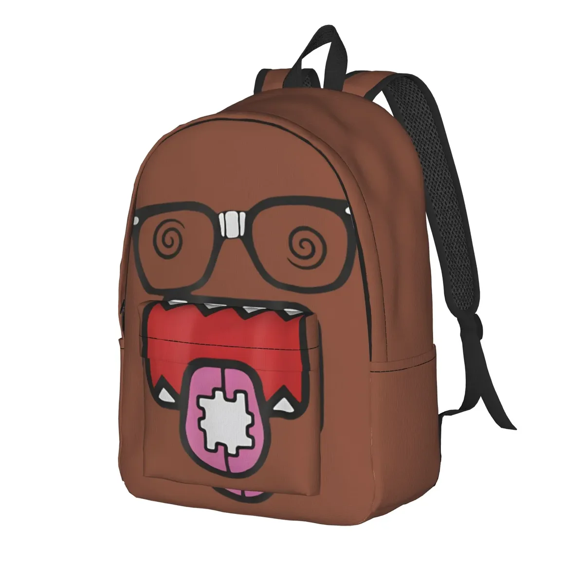 sac à dos meme domo kun pour adolescents, durable, pour étudiants, randonnée, voyage, sac à dos de jour avec motif de poupée anime, pour hommes et femmes, sacs en toile pour ordinateur portable